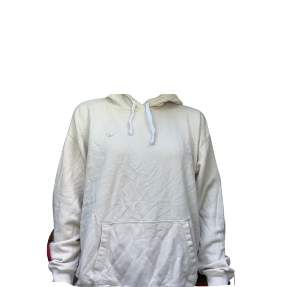 Cream Men’s Hollister Hoodie Size Large